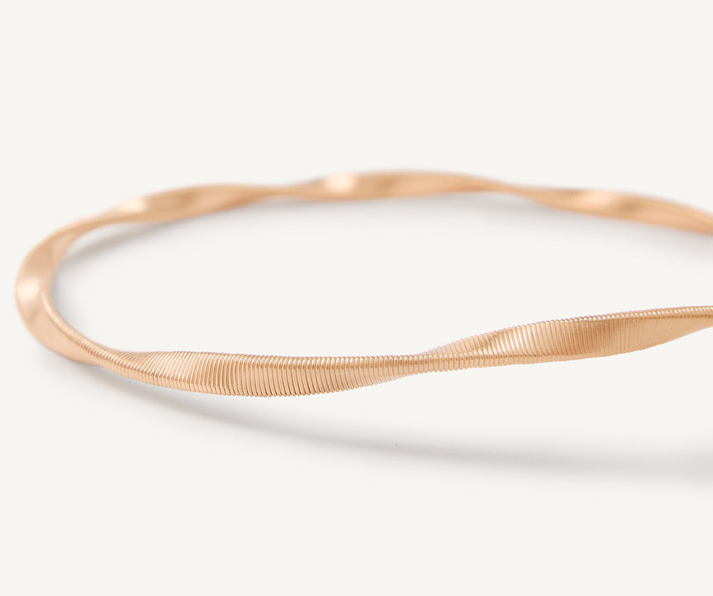 MARRAKECH 18K Rose Gold Twisted Coil Bracelet BG337__R_01