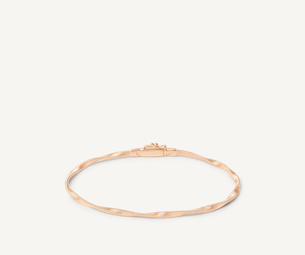 MARRAKECH 18K Rose Gold Twisted Coil Bracelet BG337__R_01