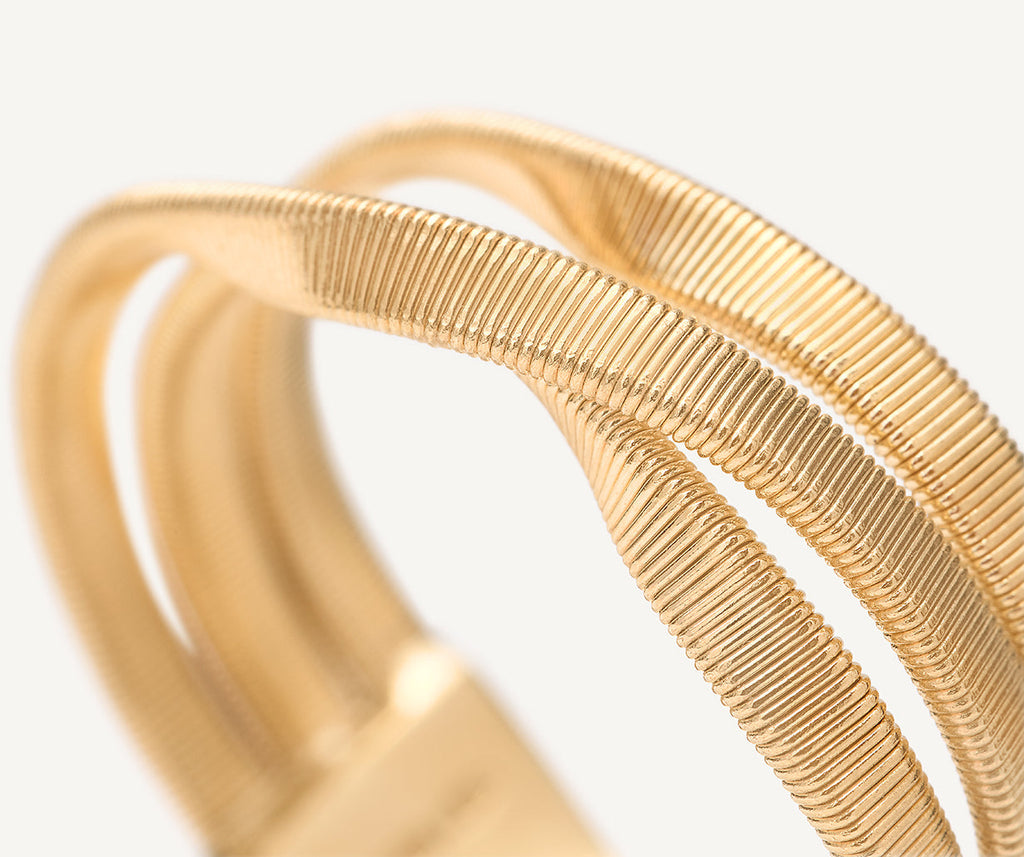 MARRAKECH 18K Yellow Gold 3-Band Coil Ring
