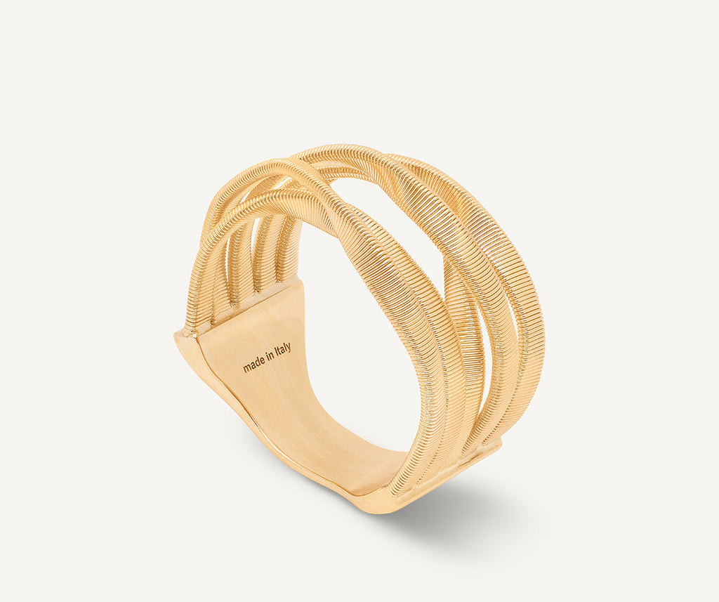 MARRAKECH 18K Yellow Gold 5-Band Coil Ring