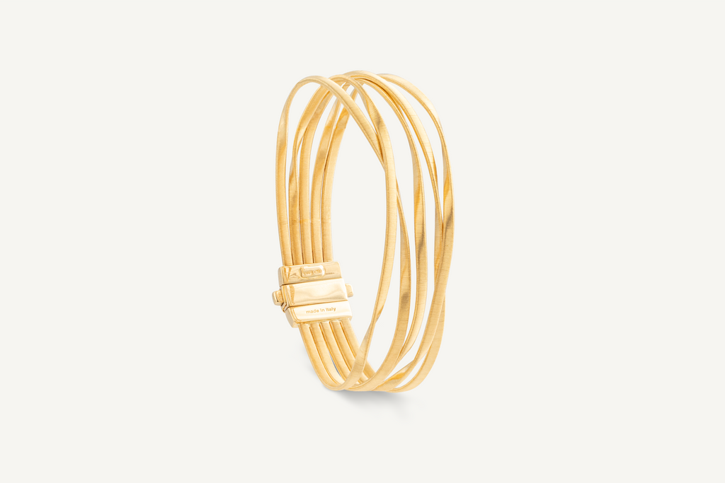 18K Yellow Gold 5-Strand Coil Bracelet – Marco Bicego