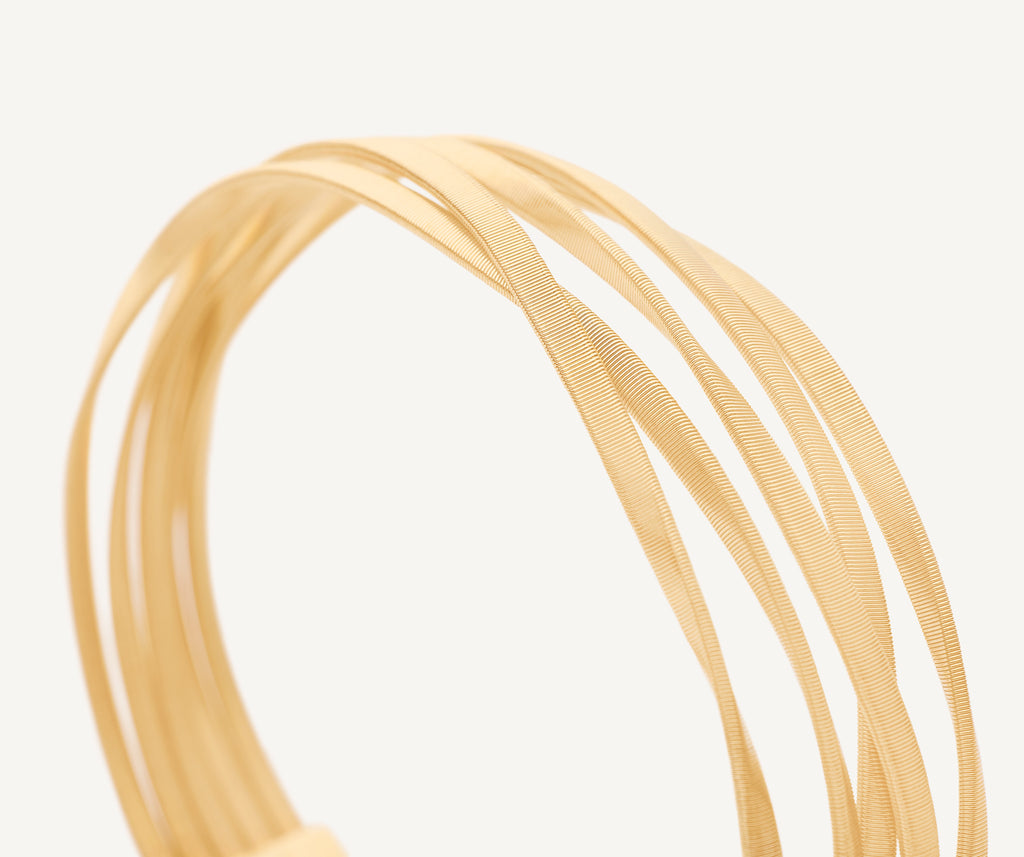 MARRAKECH 18K Yellow Gold 5-Strand Coil Bracelet BG852__Y_01