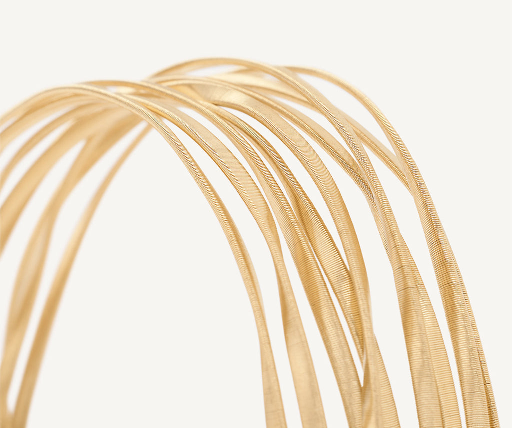 MARRAKECH 18K Yellow Gold 9-Strand Coil Bracelet BG853__Y_01