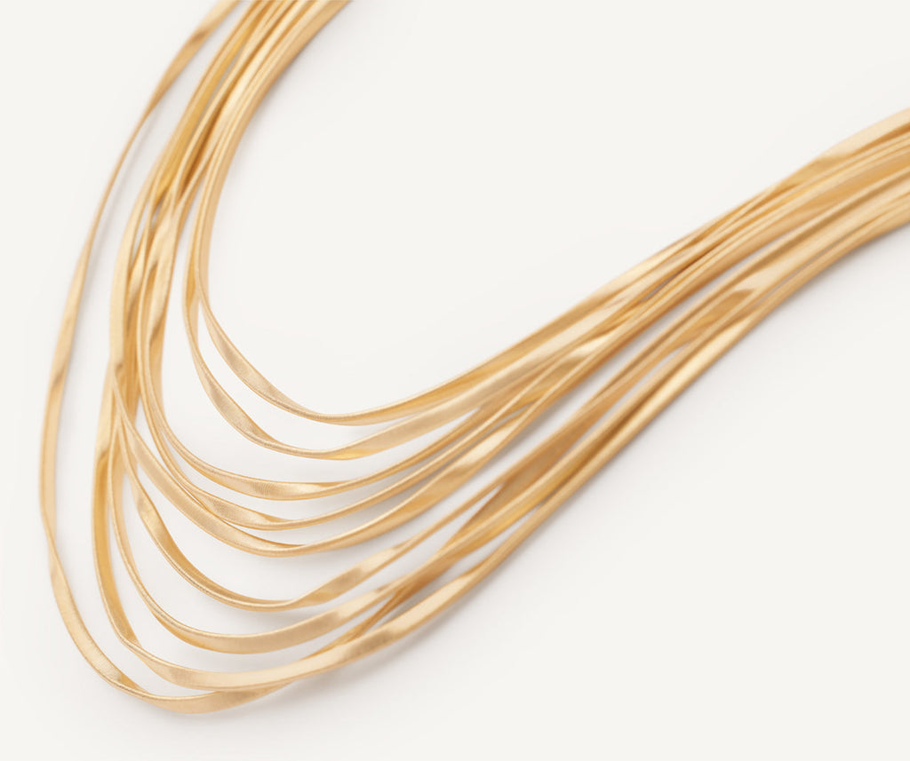 MARRAKECH 18K Yellow Gold 9-Strand Coil Necklace CG853__Y_01