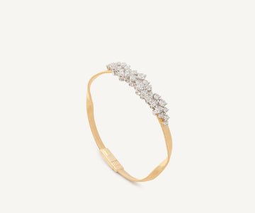 MARRAKECH 18K Yellow Gold Bracelet with Wide Diamond Pavé Crossover SG750_B_YW_M5