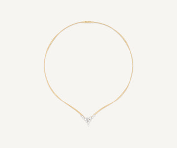 MARRAKECH 18K Yellow Gold Necklace with Diamond V-Cluster CG862_B_YW_M5