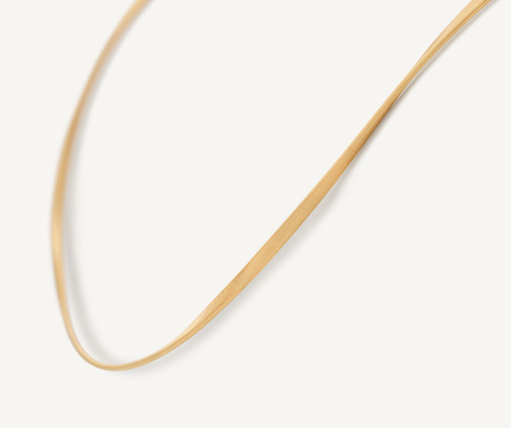 MARRAKECH 18K Yellow Gold Twisted Coil Necklace CG337__Y_01
