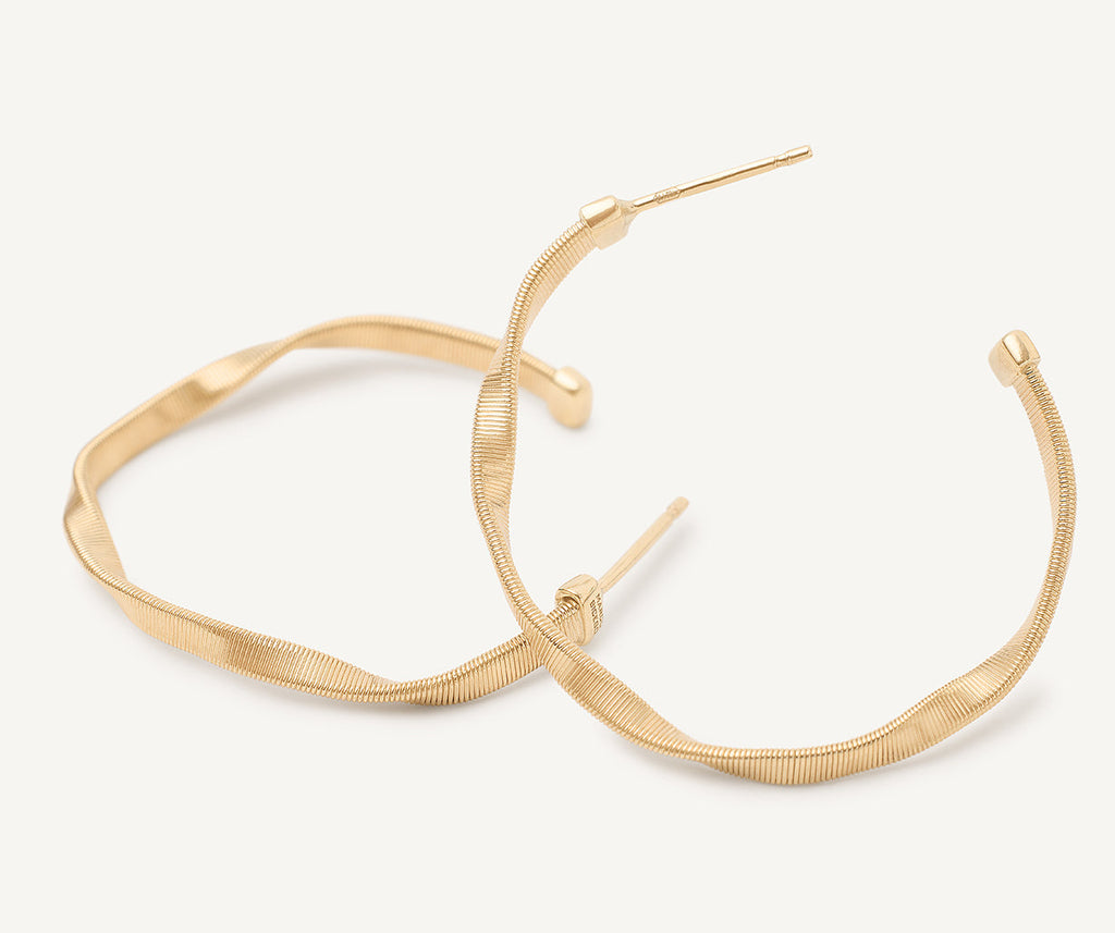MARRAKECH 18K Yellow Gold Twisted Small Hoops OG255__Y_01