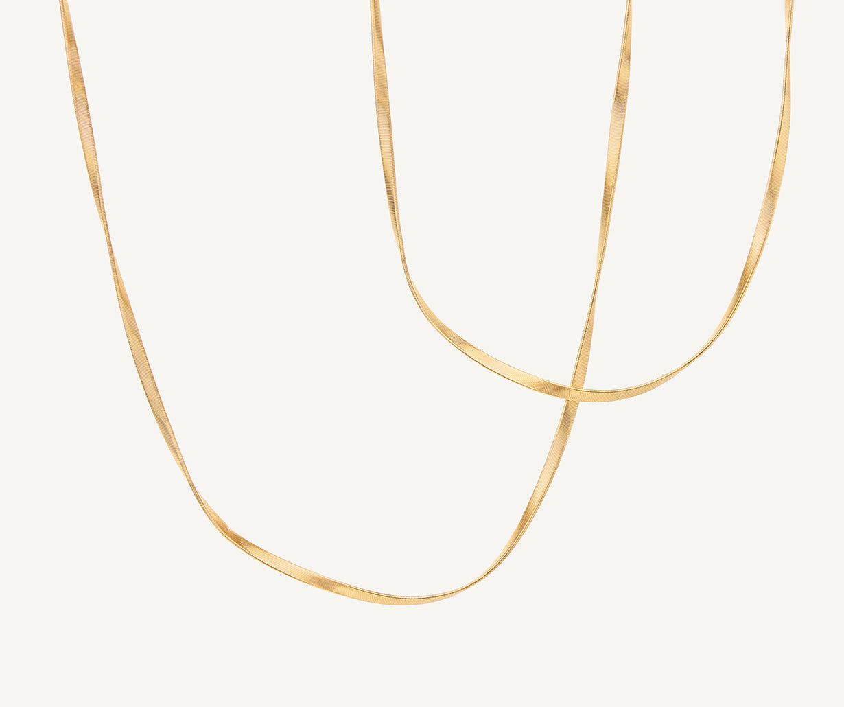 ショルダーバッグ MARCO BICEGO Marco Bicego Masai 18K Yellow & White Gold Flat Coil Diamond Hoop Earr