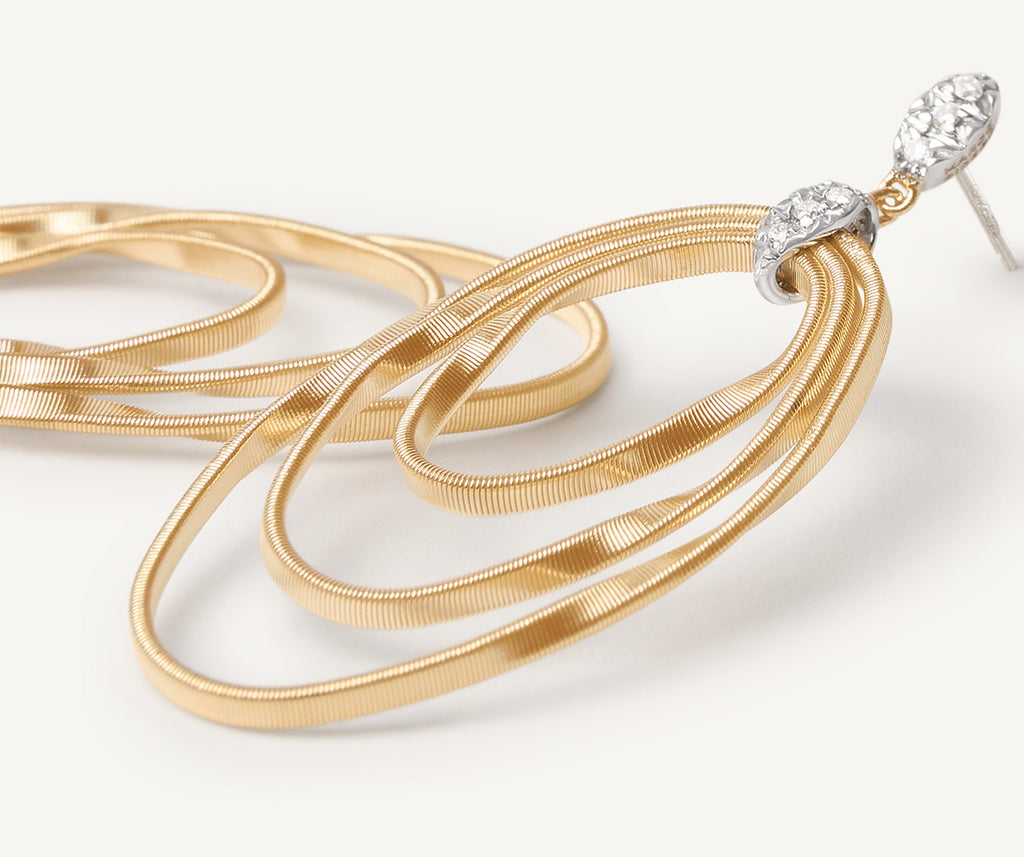 MARRAKECH ONDE 18K Yellow Gold and Diamond Concentric Earrings OG373_B_YW_M5