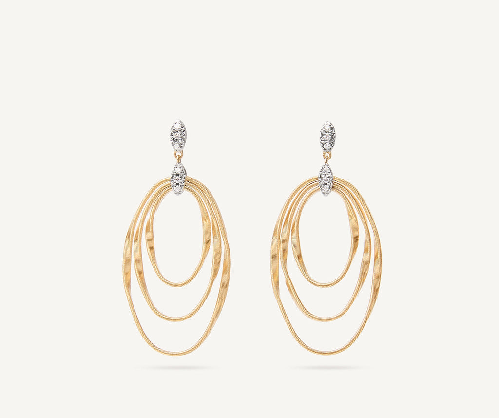 MARRAKECH ONDE 18K Yellow Gold and Diamond Concentric Earrings OG373_B_YW_M5