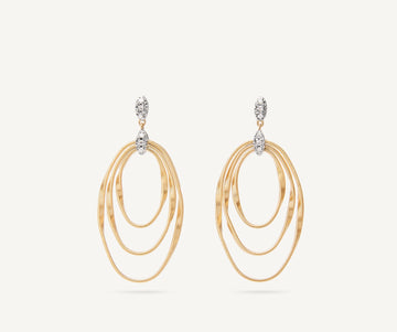 MARRAKECH ONDE 18K Yellow Gold and Diamond Concentric Earrings OG373_B_YW_M5