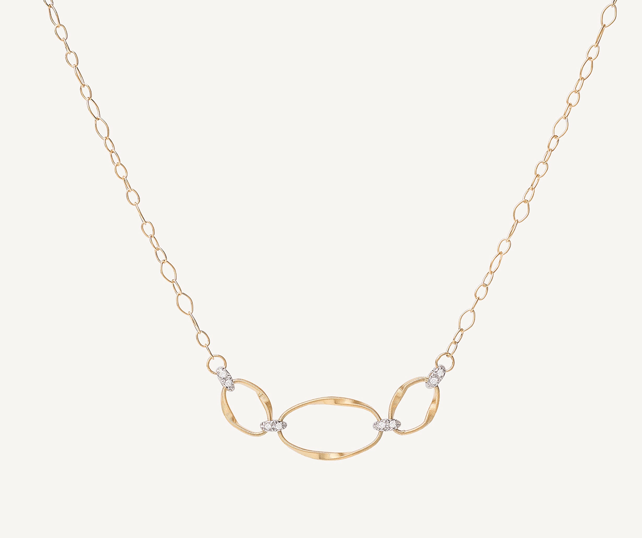18K Yellow Gold and Diamond Half Collar – Marco Bicego
