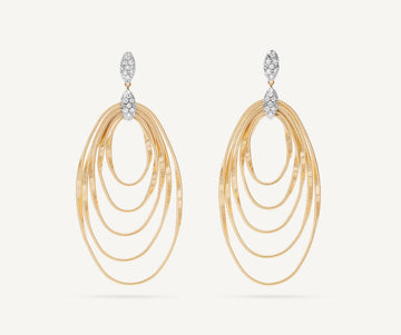 MARRAKECH ONDE 18K Yellow Gold and Diamond Large Concentric Earrings OG374_B_YW_M5