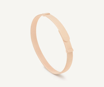 MASAI 18K Rose Gold Coil Bangle Bracelet, Large Width