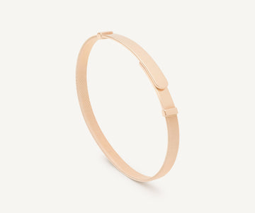 MASAI 18K Rose Gold Coil Bangle Bracelet, Thin