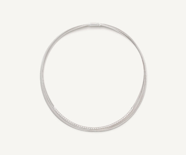 【chieko+】big smile necklace † 出品はgold Marco Bicego Masai 18K Yellow & White Gold Choker Necklace