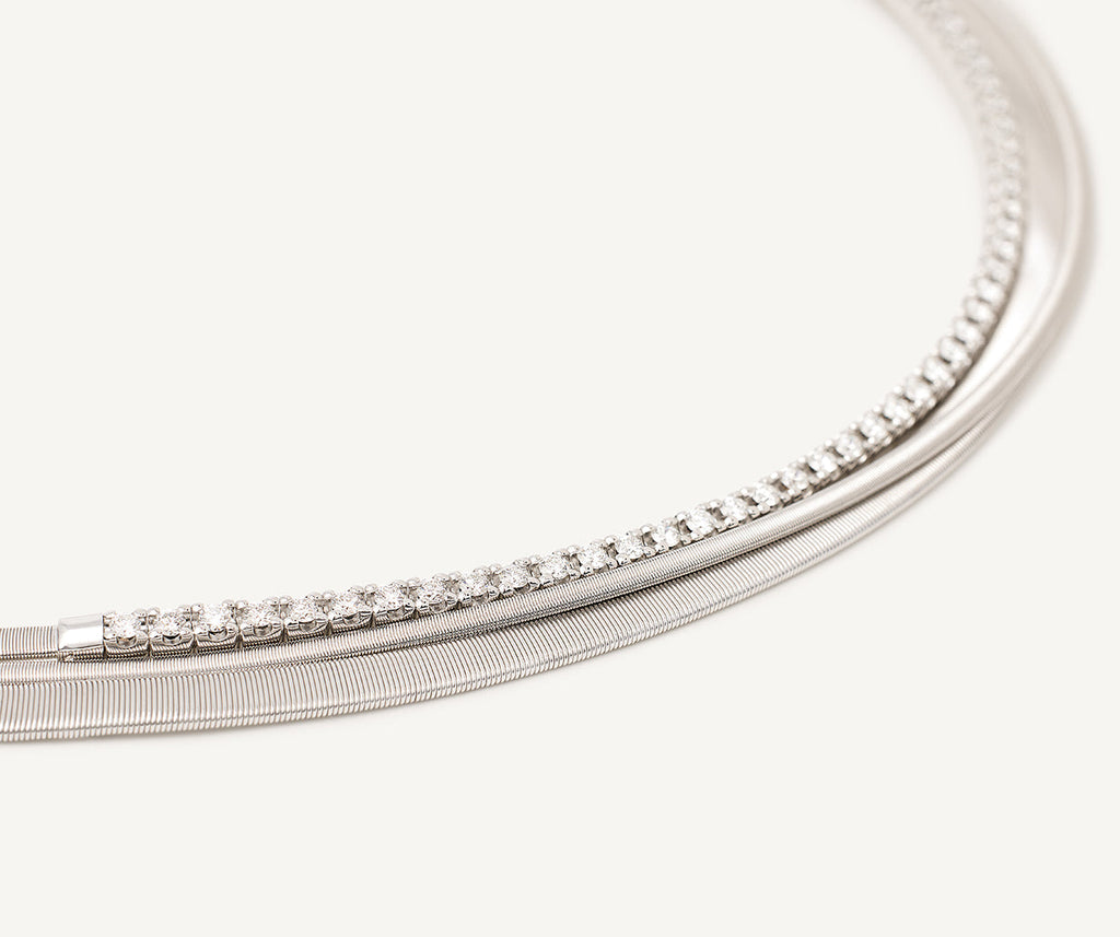 MASAI 18K White Gold Collar With Diamonds CG728_B1_W_01