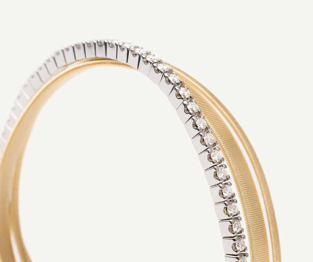 MASAI 18K Yellow Gold 3-Strand Coil Bracelet With Diamonds BG728_B1_YW_M5
