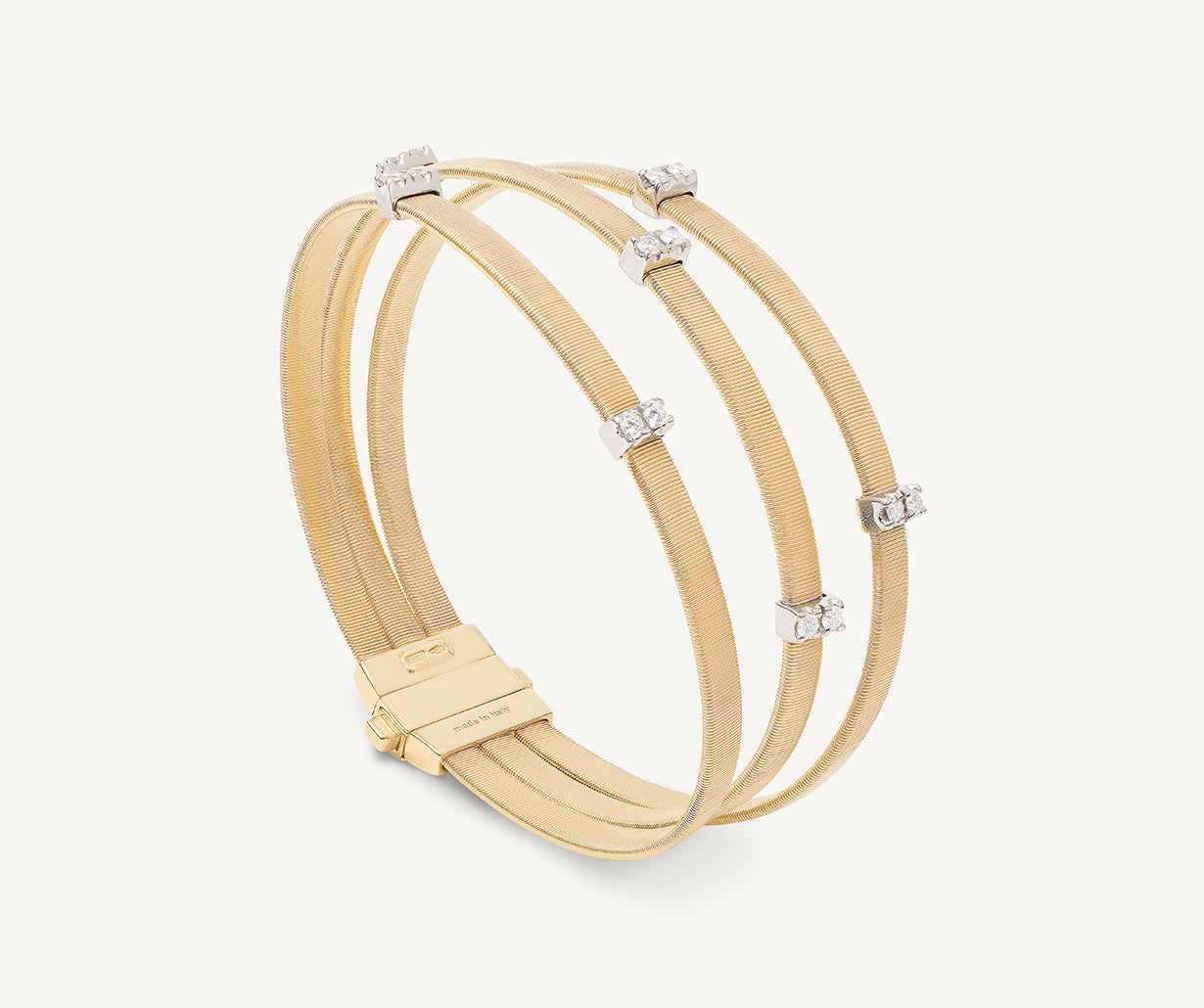 18k Gold Marco Bracelet 18K Yellow Gold 3-Strand Coil Bracelet