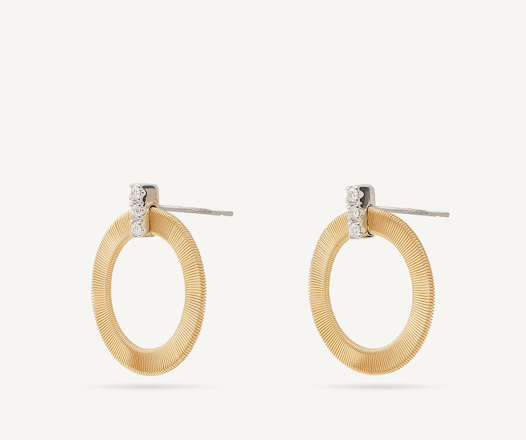 MASAI 18K Yellow Gold Circular Earrings With Diamonds OG378_B1_YW_M5