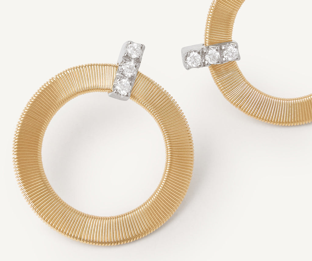 MASAI 18K Yellow Gold Circular Earrings With Diamonds OG378_B1_YW_M5