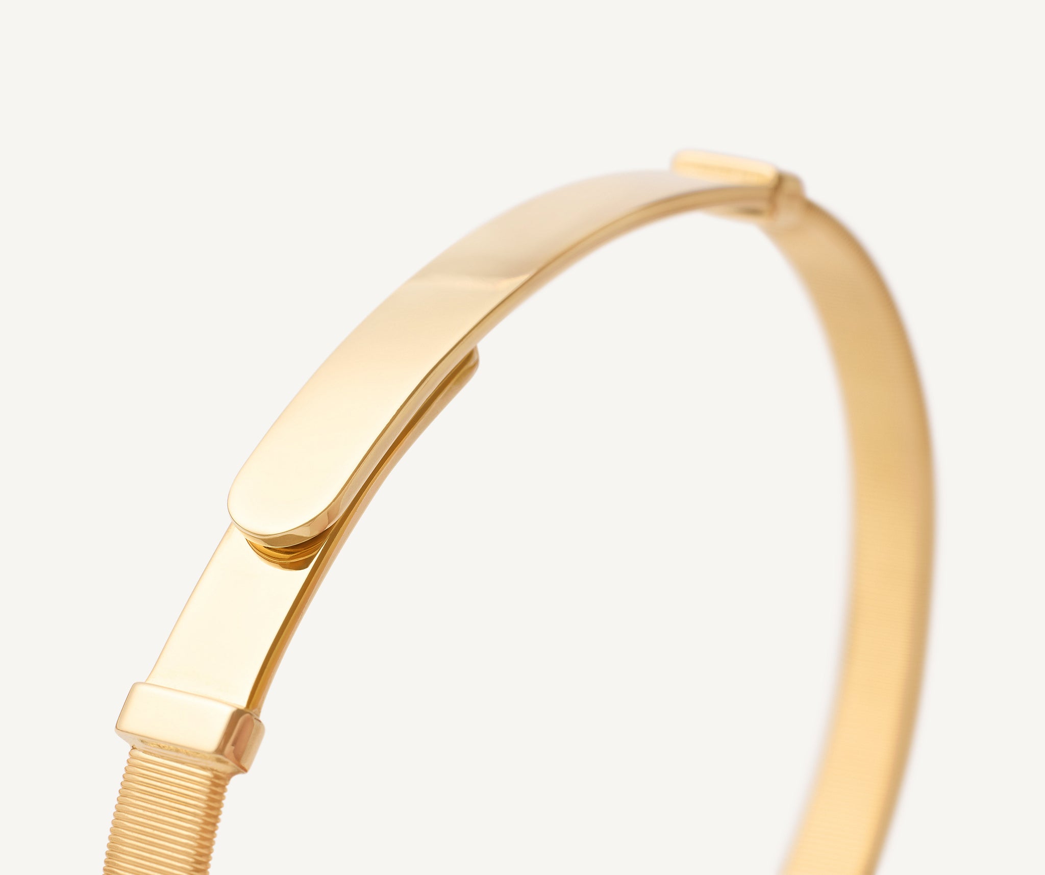 高級ブランド Coil Gold Yellow 18K Bangle Bicego Marco – Width Large Bracelet, その他