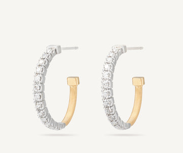 MASAI 18K Yellow Gold Hoop Diamond Earrings OG411_B_YW_M5