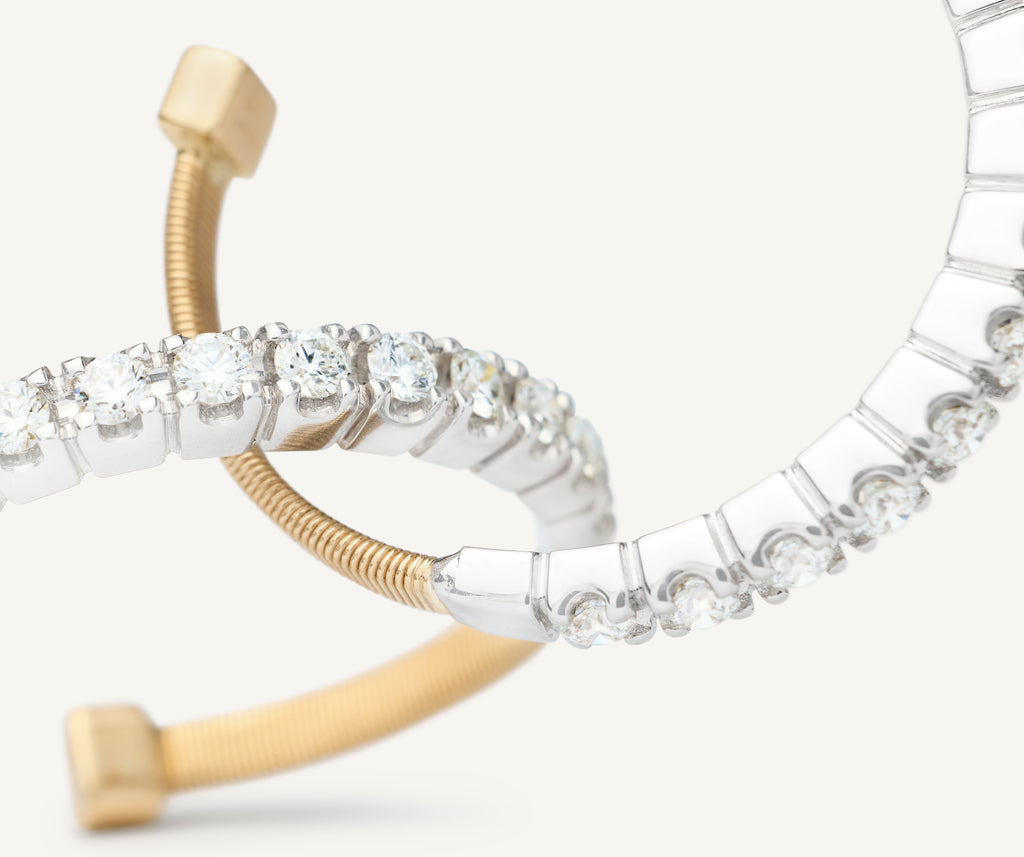 MASAI 18K Yellow Gold Hoop Diamond Earrings OG411_B_YW_M5