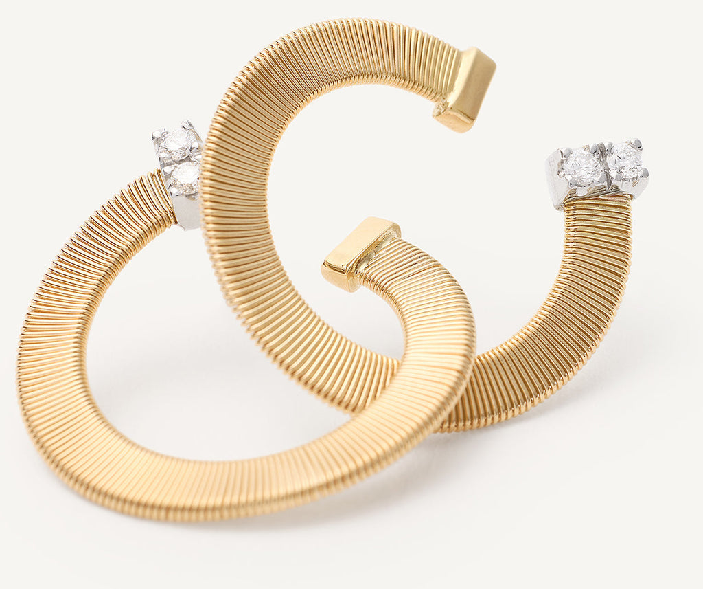 MASAI 18K Yellow Gold Hoop Earrings With Diamonds OG376_B_YW_M5