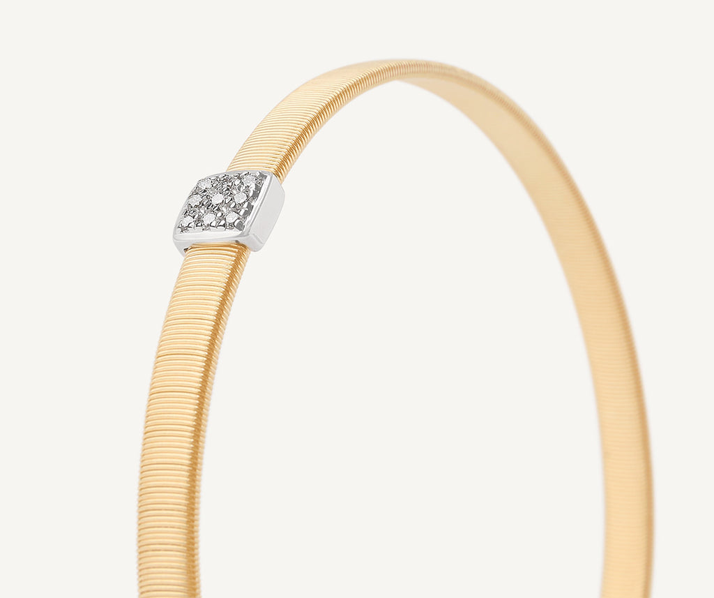 MASAI 18K Yellow Gold Medium Stackable Bracelet With Diamonds BG731_B_YW_M5
