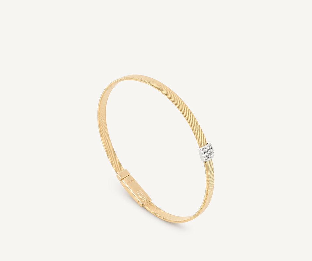 MASAI 18K Yellow Gold Medium Stackable Bracelet With Diamonds BG731_B_YW_M5