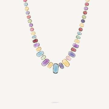 MURANO 18K Yellow Gold Statement Gemstone Necklace CB2356_MIX300_Y_02