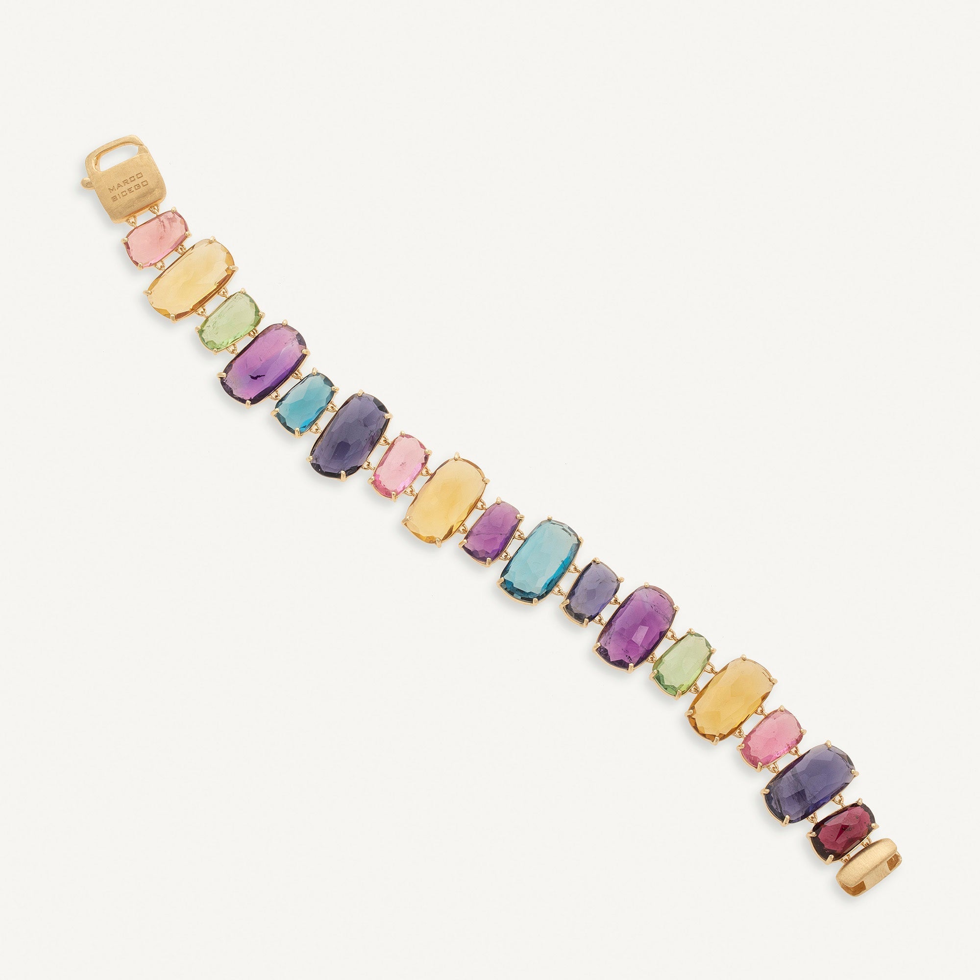 18K Yellow Gold Statement Round Gemstone Bracelet – Marco Bicego