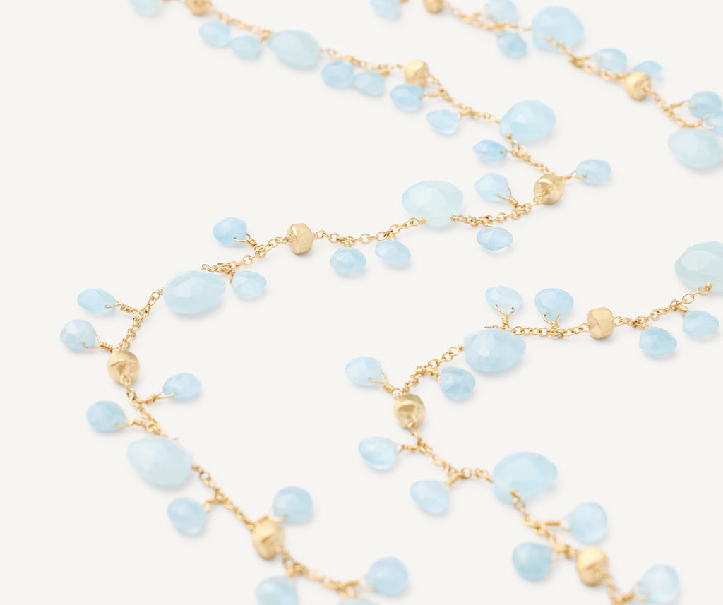 PARADISE 18K Yellow Gold Aquamarine Long Necklace CB2585_AQ01_Y_02