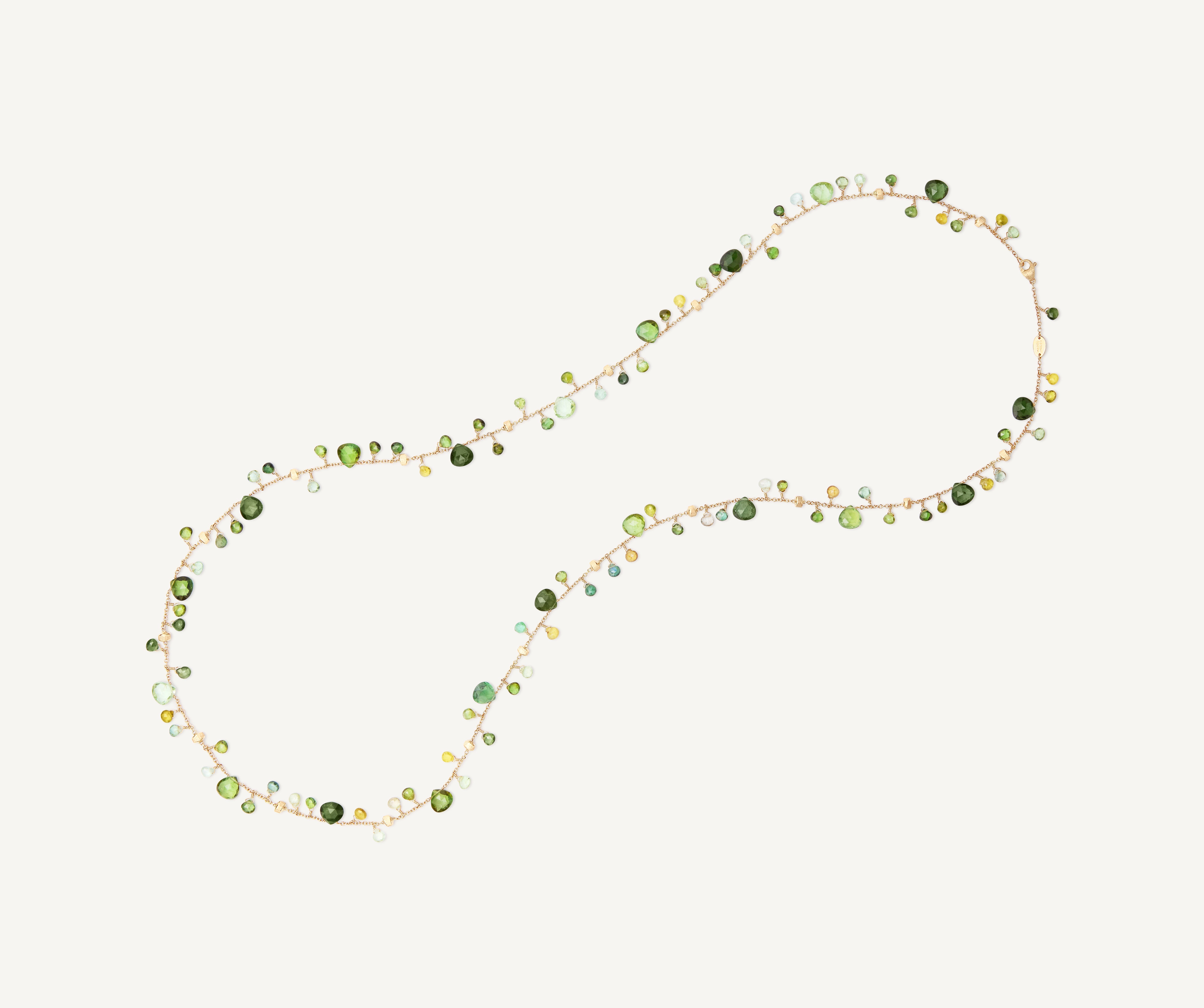 18K Yellow Gold Green Tourmaline Long Necklace – Marco Bicego