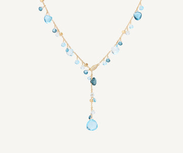 PARADISE 18K Yellow Gold Mixed Topaz Lariat Necklace CB2586-B_TP01_Y_02