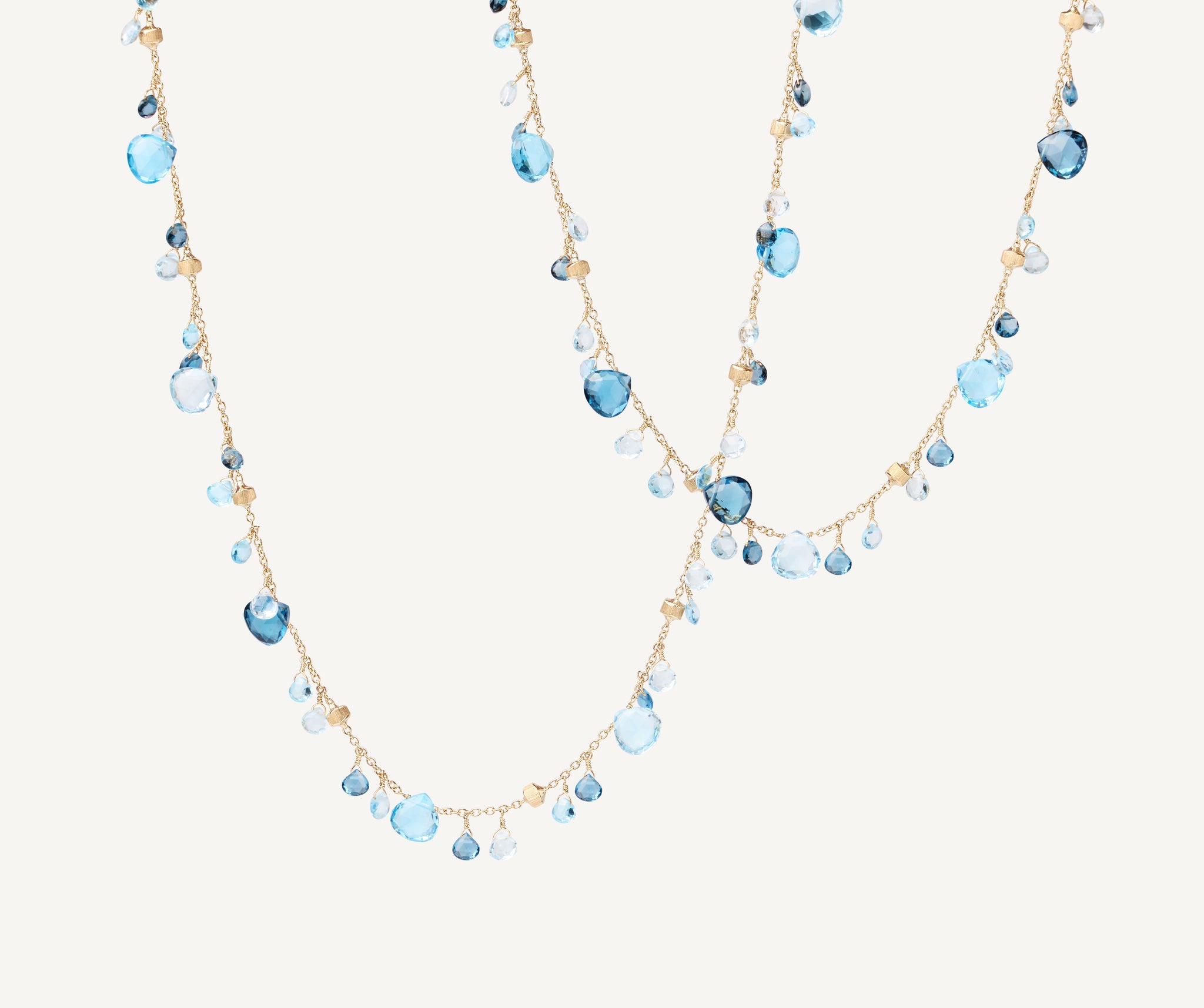 18K Yellow Gold Mixed Topaz Long Necklace – Marco Bicego