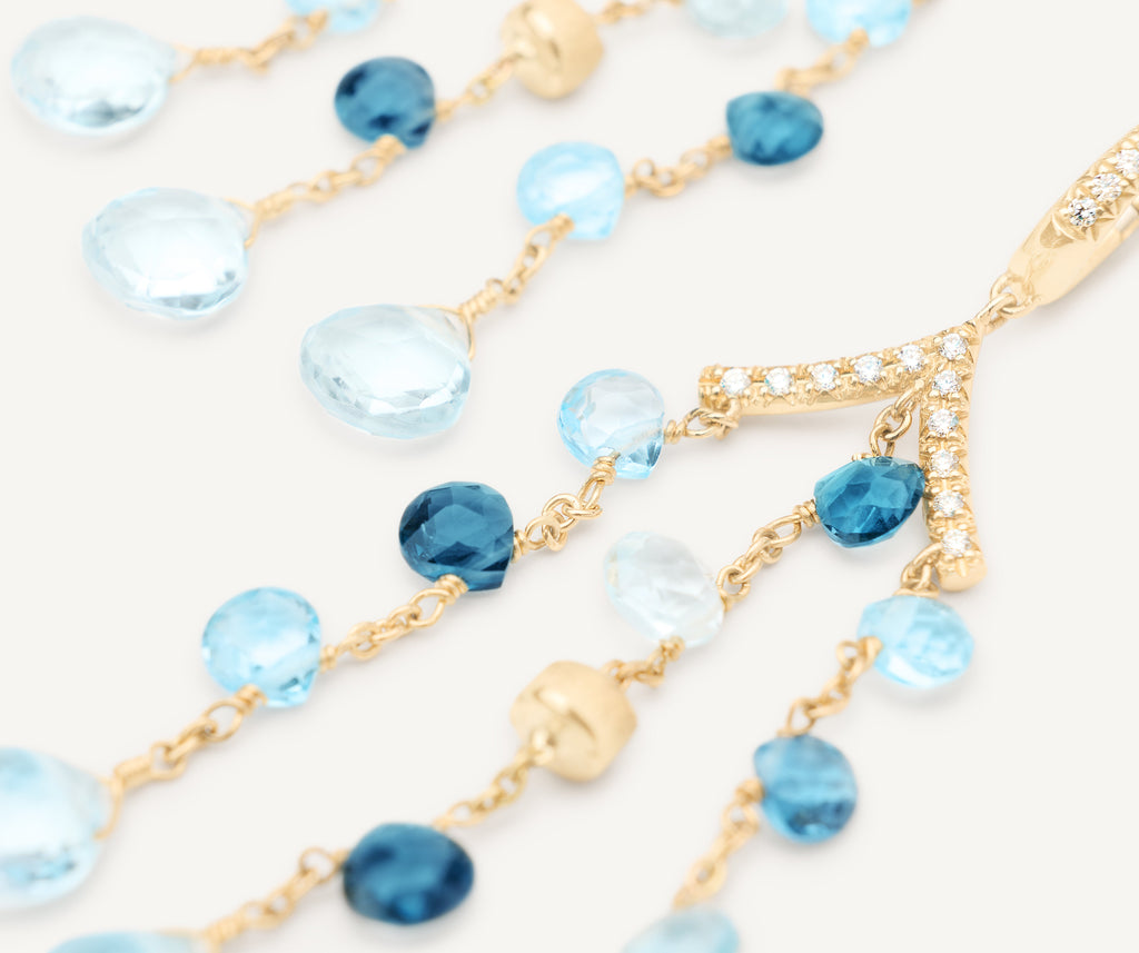 PARADISE 18K Yellow Gold Mixed Topaz Three-Strand Chandelier Earrings OB1845-MB_TP01_Y_02