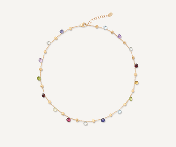 PARADISE 18K Yellow Gold Single-Strand Gemstone Necklace CB765-E_MIX01_Y_02