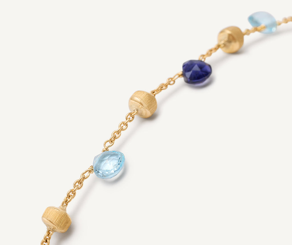 PARADISE 18K Yellow Gold Single-Strand Topaz & Iolite Bracelet BB765_MIX240_Y_02