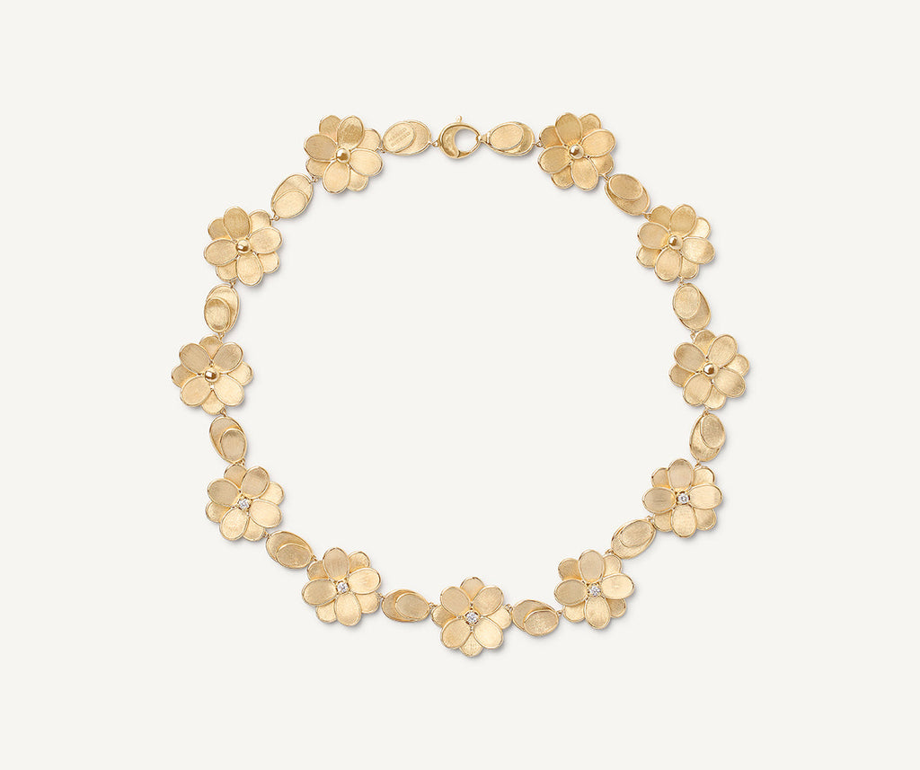 PETALI 18K Yellow Gold Flower Collar Necklace with Diamonds CB2441_B_Y_02