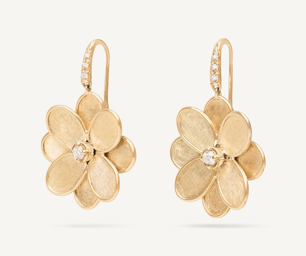 Yellow shops Floral Earrings