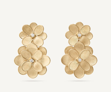 PETALI 18K Yellow Gold Flower Statement Earrings with Diamonds OB1686_B_Y_02