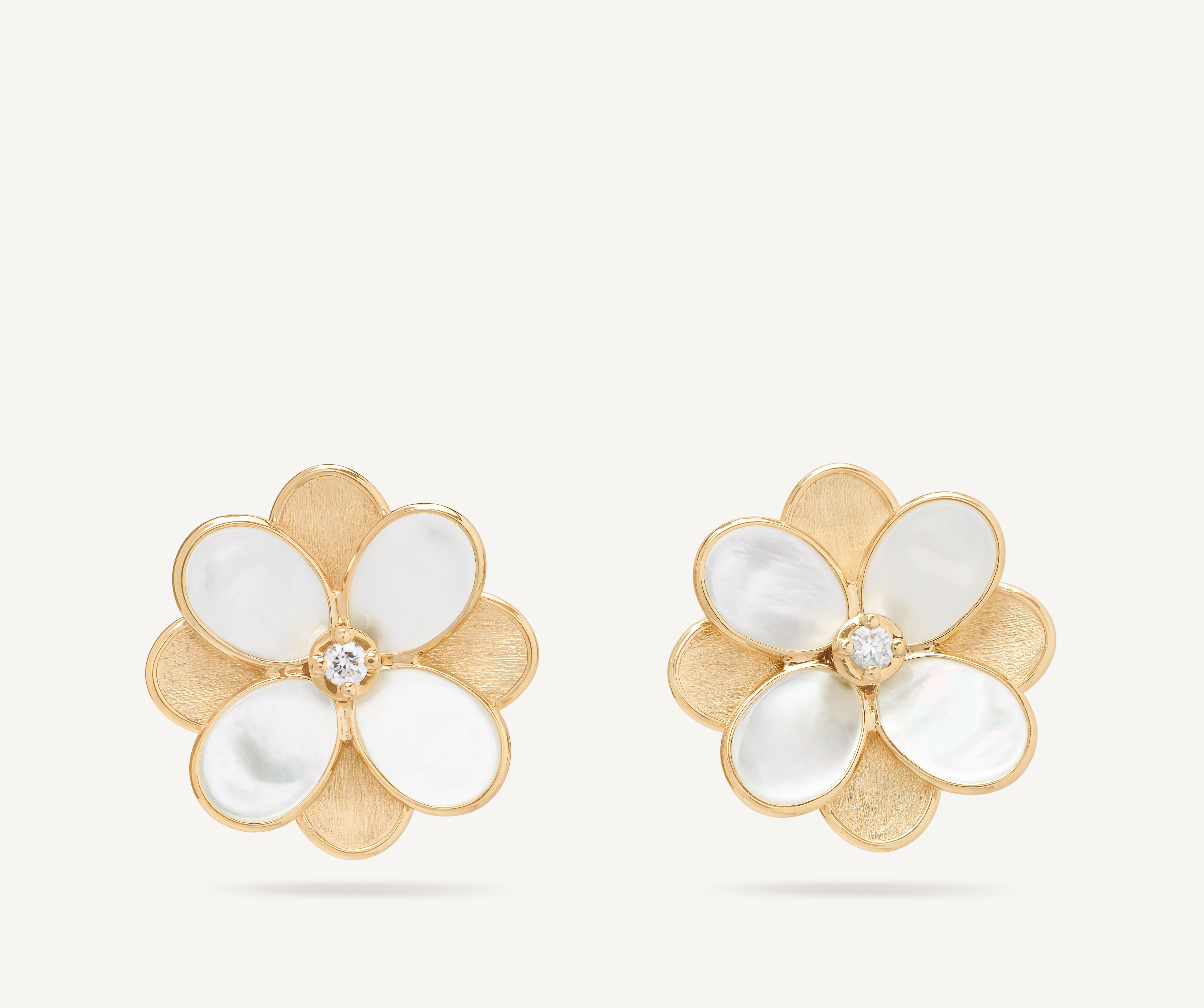 イヤリング Wilhelmina Garcia Gold Tulip Stud Earrings / BLM032-Orange petali-18k-yellow-gold-flower-