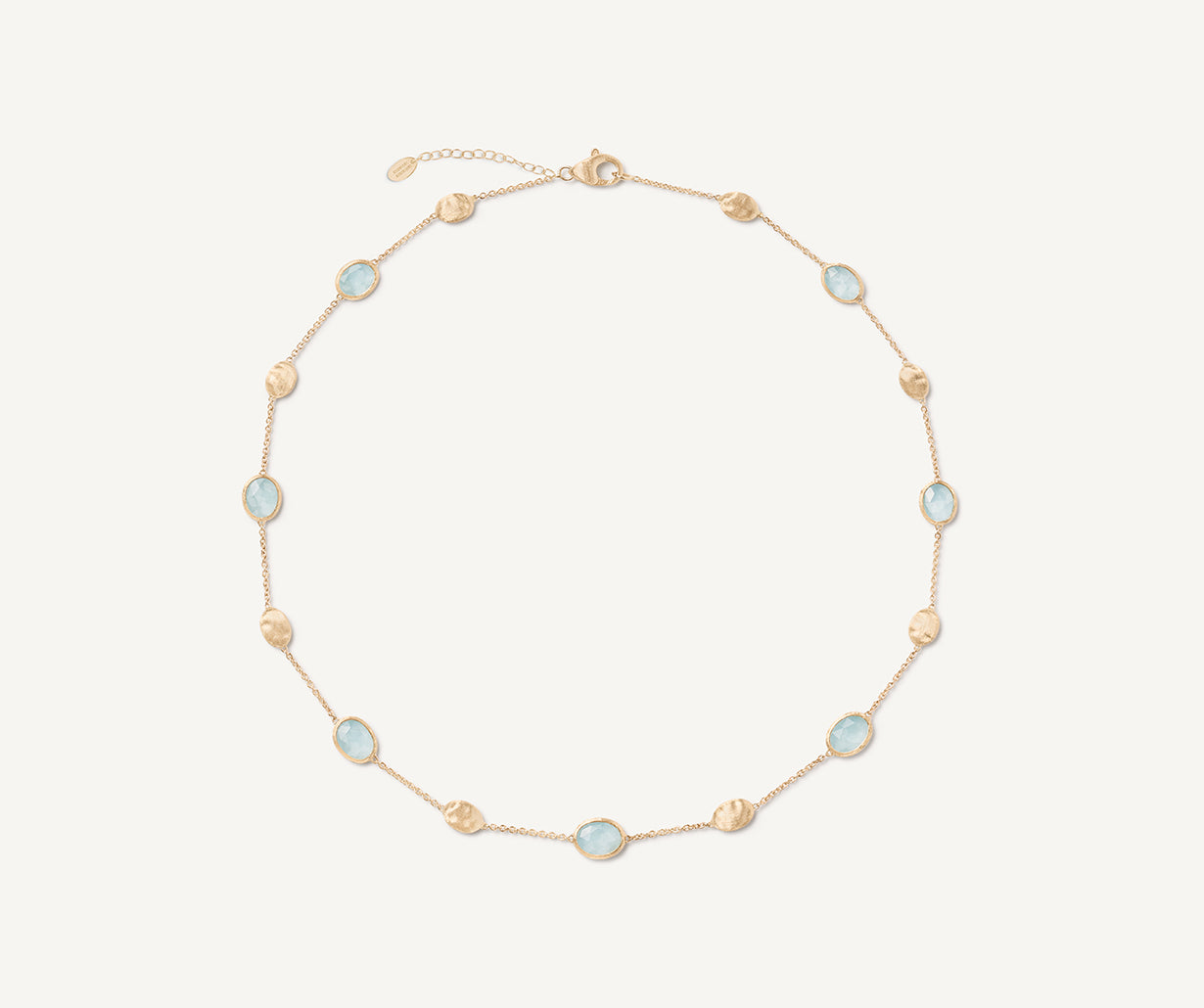 18K Yellow Gold Aquamarine & Gold Necklace – Marco Bicego
