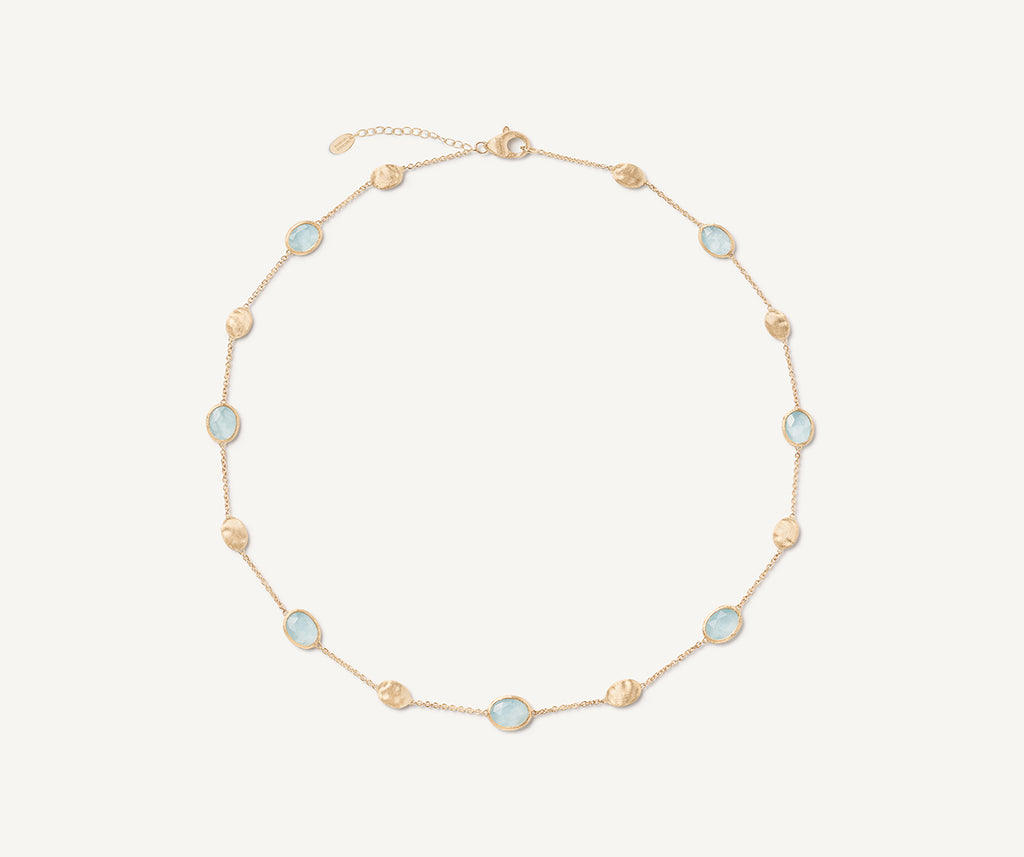 SIVIGLIA 18K Yellow Gold Aquamarine & Gold Necklace CB1874-E_AQ01_Y_02