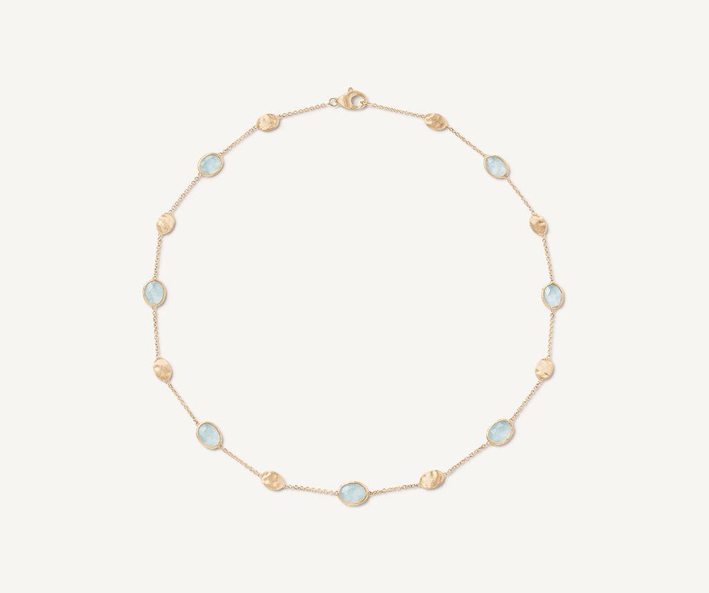 SIVIGLIA 18K Yellow Gold Aquamarine & Gold Necklace CB1874-E_AQ01_Y_02