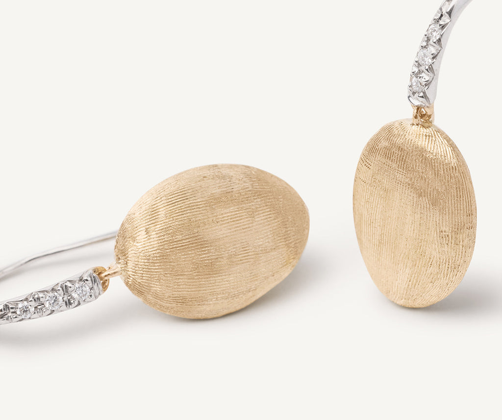 SIVIGLIA 18K Yellow Gold & Diamond Drop Earrings OB1691-A_B1_YW_Q6