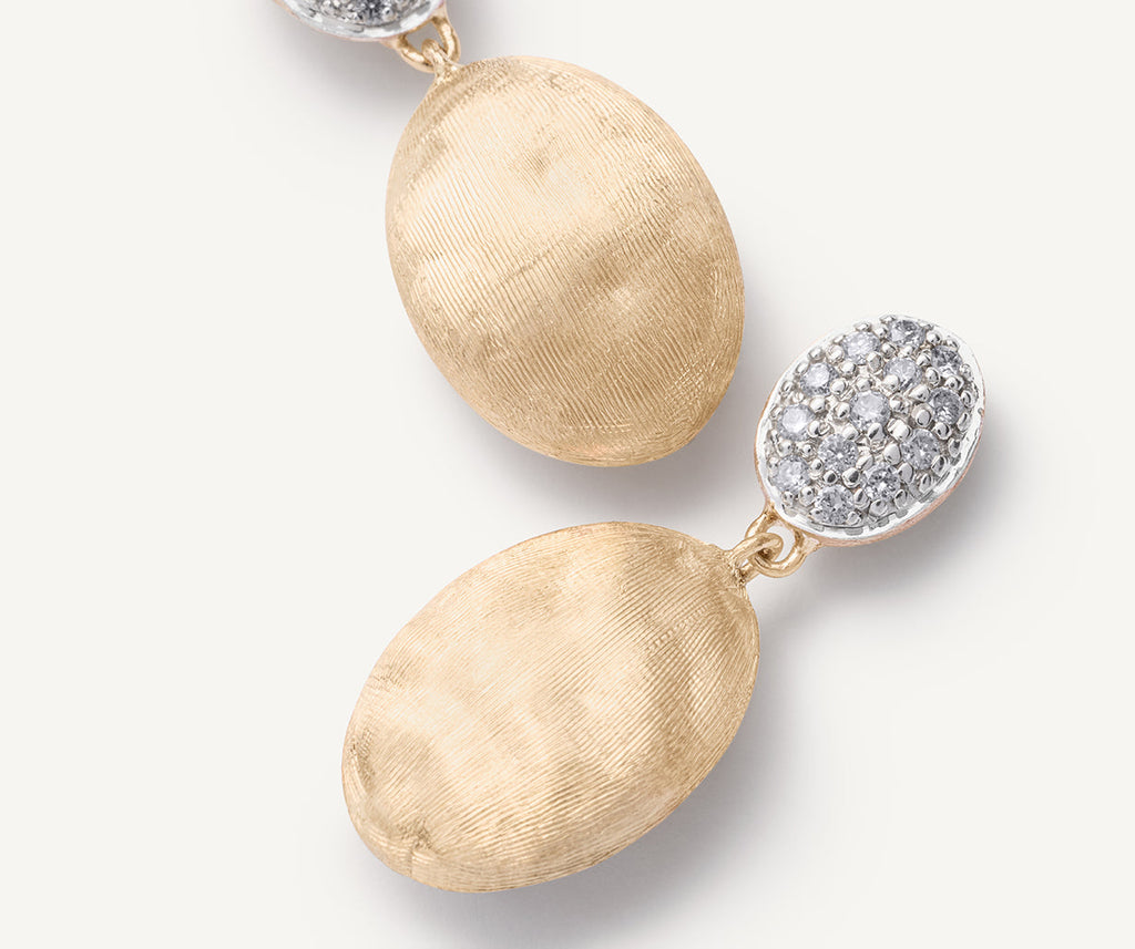 SIVIGLIA 18K Yellow Gold & Diamond Medium Drop Earrings OB1289_B_YW_Q6